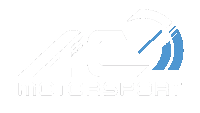 a blue and white logo for ac motorsport