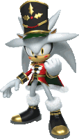 a sonic the hedgehog wearing a black top hat