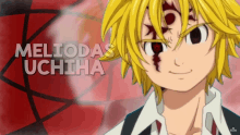 a picture of meliodas uchiha from naruto