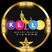 a colorful logo for kl lg music house