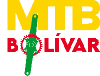 a logo for mtb bolivar shows a green crank