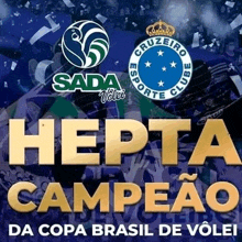 a poster with the words hepta campeao on it