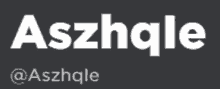 a black background with white letters that says aszhgle