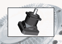 a drawing of a gear with smd on it