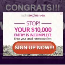 a sign that says congrats on it and says sign up now