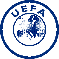 the uefa logo has a map of europe in the center