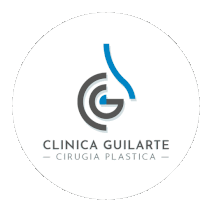 a logo for clinica guilarte cirugía plastica is shown