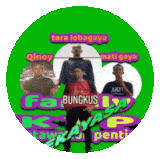 a group of men are standing in a circle with the words " bungkus " on the bottom