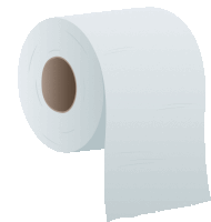 a roll of toilet paper with a hole in the middle of the roll