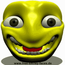 a picture of a smiley face with the website www.free-smiley-faces.de at the bottom