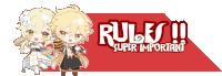 a red banner with the words rules super important