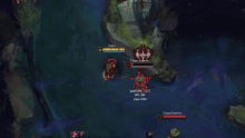 a screenshot of a league of legends game shows the last hit of a target dummy