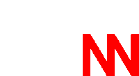 a red letter nn is on a white background