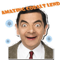 a picture of mr bean with the words amazing cobalt lend