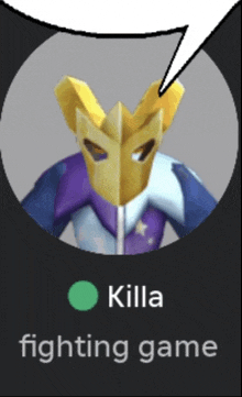 a picture of a cartoon character with the name killa fighting game