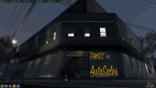 a screenshot of a video game shows the enkies auto sales