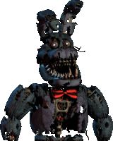 five nights at freddy 's bonnie with a red bow tie