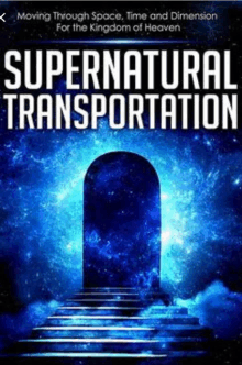 a book titled supernatural transportation shows a doorway leading to heaven