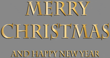 a merry christmas and happy new year greeting card