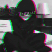 a glitch image of a person with the word error written on their face