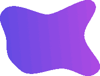 a purple and blue gradient shape with a white border