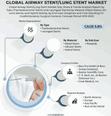 a poster for the global airway stent/lung stent market