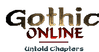 gothic online untold chapters logo on a white background