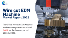 a wire cut edm machine is being used to cut a piece of metal