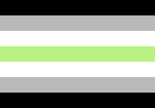 a gray , white , and green striped flag with a green stripe on the bottom .