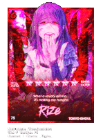 a card that says rize on it