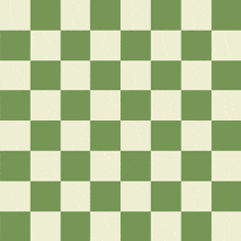 a green and white checkered pattern with a black background