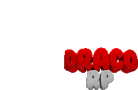 a red and white logo for drago rp