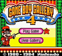 a game boy gallery 4 screen shows a mario holding a magic wand