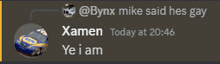 bynx mike said he 's gay in a tweet