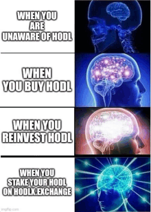 when you are unaware of hodl when you buy hodl when you reininvest hodl when you stake your hodl