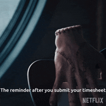 the reminder after you submit your timesheet from netflix is shown