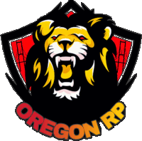 a logo for oregon rp with a lion