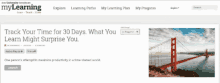 a screenshot of a website titled mylearning