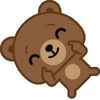 a brown teddy bear with its eyes closed and its paws up