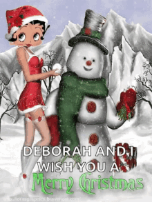 deborah and i wish you a merry christmas card