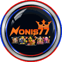 a logo for nonis77 shows a crown and a bunch of characters