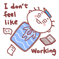 a cartoon of a man laying on a blanket with the words " i do n't feel like working " below him