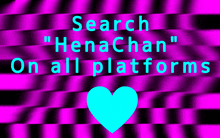 a purple background with the words " search henachan on all platforms "