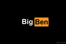 a black background with the big ben logo