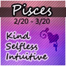 a picture of a sign of the zodiac for pisces .