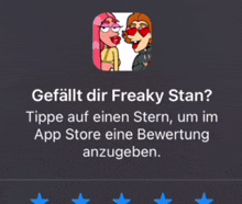 a screenshot of the freaky stan app