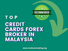 top credit cards forex broker in malaysia written on a blue background