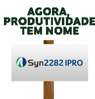 a sign that says agora produtividade tem nome on it