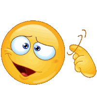 a cartoon smiley face is pointing at something with its finger