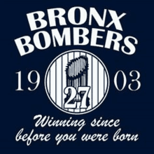 a logo for the bronx bombers baseball team .